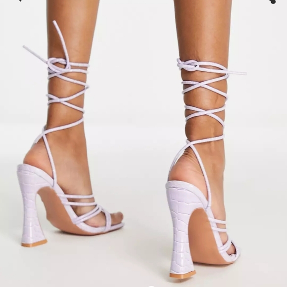 Public desire corbyn lace up heels - Picture 3 of 10